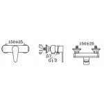 Walrus Pennines WR-501308-PB 花灑龍頭 (黑色)